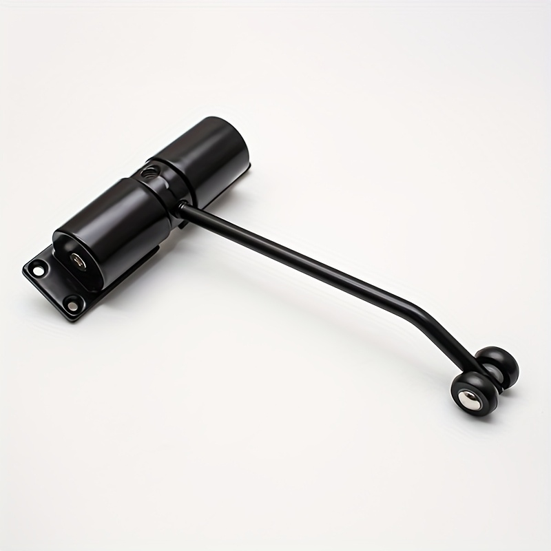 Silvery Rod Automatic Safety Spring Door Closer, Automatic Closing Adjustable Door Hinge, Slow Closing Non-Slamming Home Safety Door, Automatic Closing and Switching Hinge Door