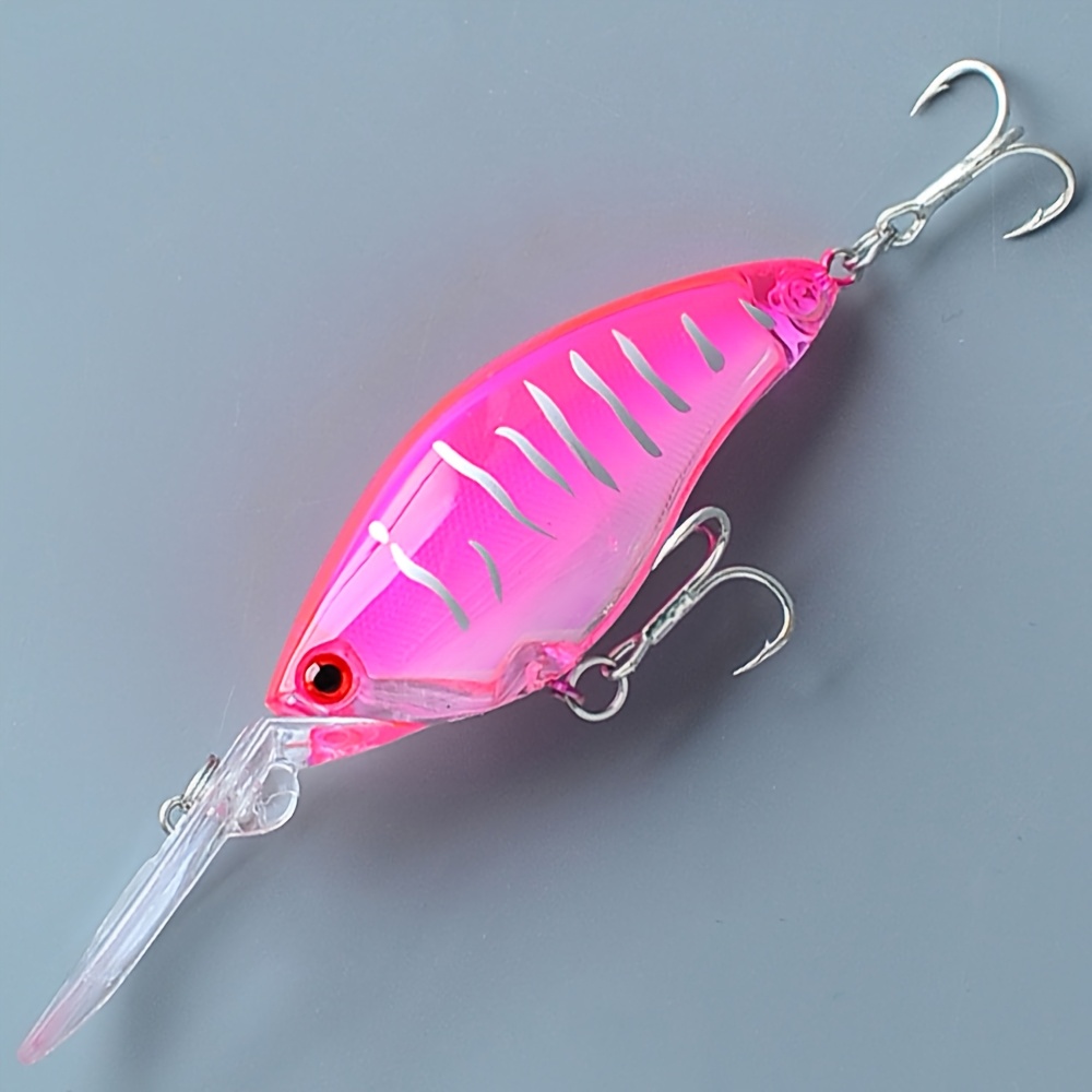 TEMU 1pc Premium Minnow Fishing Lure, , 4.33in/0.66oz Durable Abs Body, For Sea & Carp Fishing