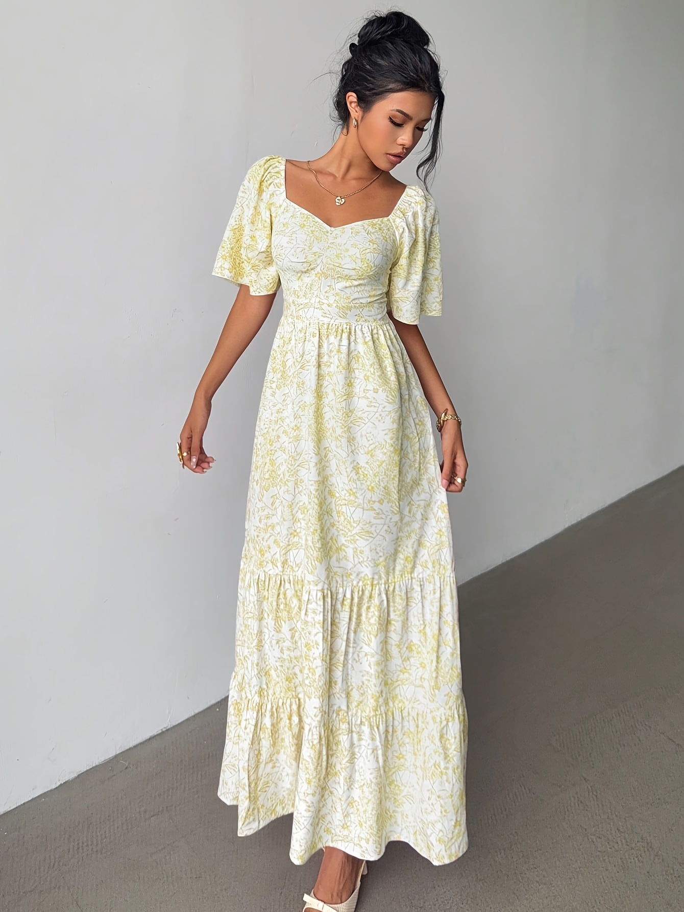 ladies festival dress Casual Dresses For Womens Ladies Bohemian May 5 Mexican Festival  Celebration Long Wide Swing Dance Stage Show Dress Women Clothing