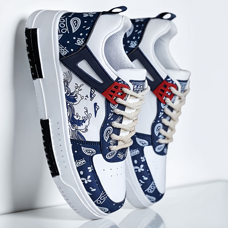 TEMU Chaussures Homme Grande Taille Chaussures de Marche Chaussures de Skate Sneakers Homme Tendance Polyvalentes Chaussures Décontractées Mode