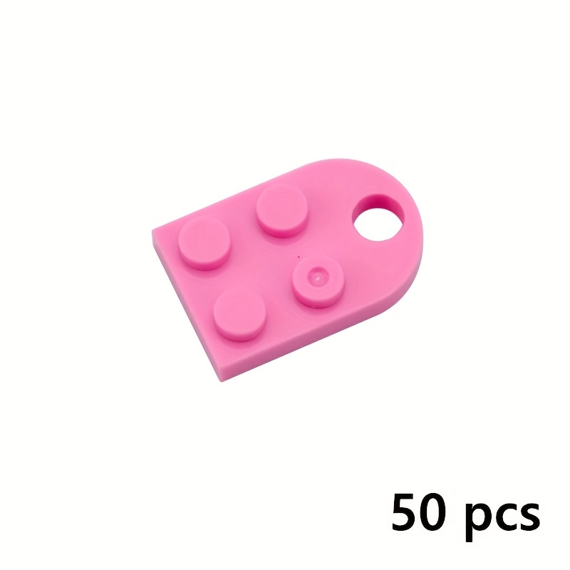 50pcs Modified 2 x 2 Assemble Particles with Hole Building Blocks