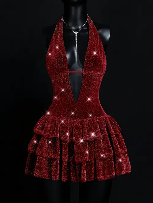 sequin babydoll dress - Qatar sequin babydoll dress - Qatar