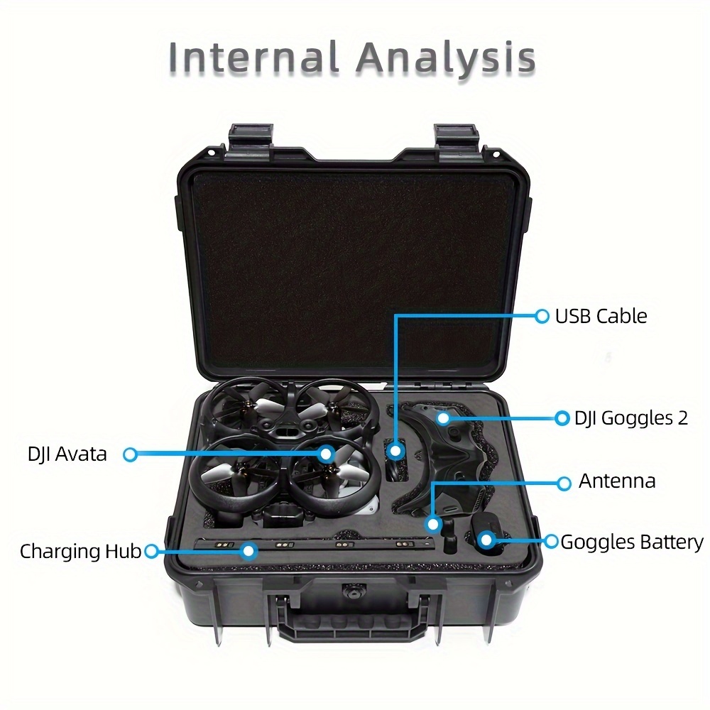 storage case avata   portable hard shell suitcase hard details 1