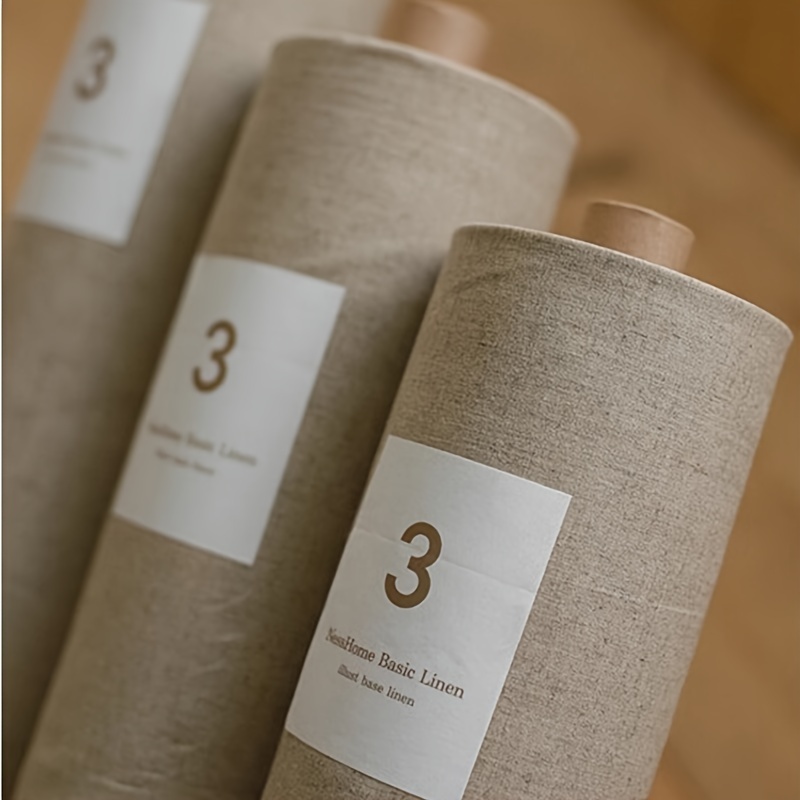 

Premium Thick Linen Fabric In Earthy Tan - Ideal For Sewing, Knitting, Embroidery & Sofa Cushions