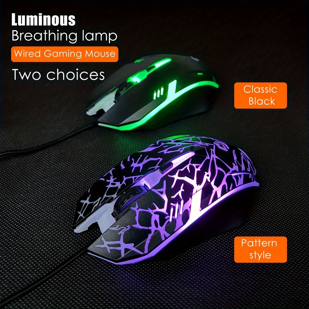 

Vibrant Honeycomb Wired Gaming Mouse With Optical Sensor - , Lighting, Usb Connection For Pc & Laptop