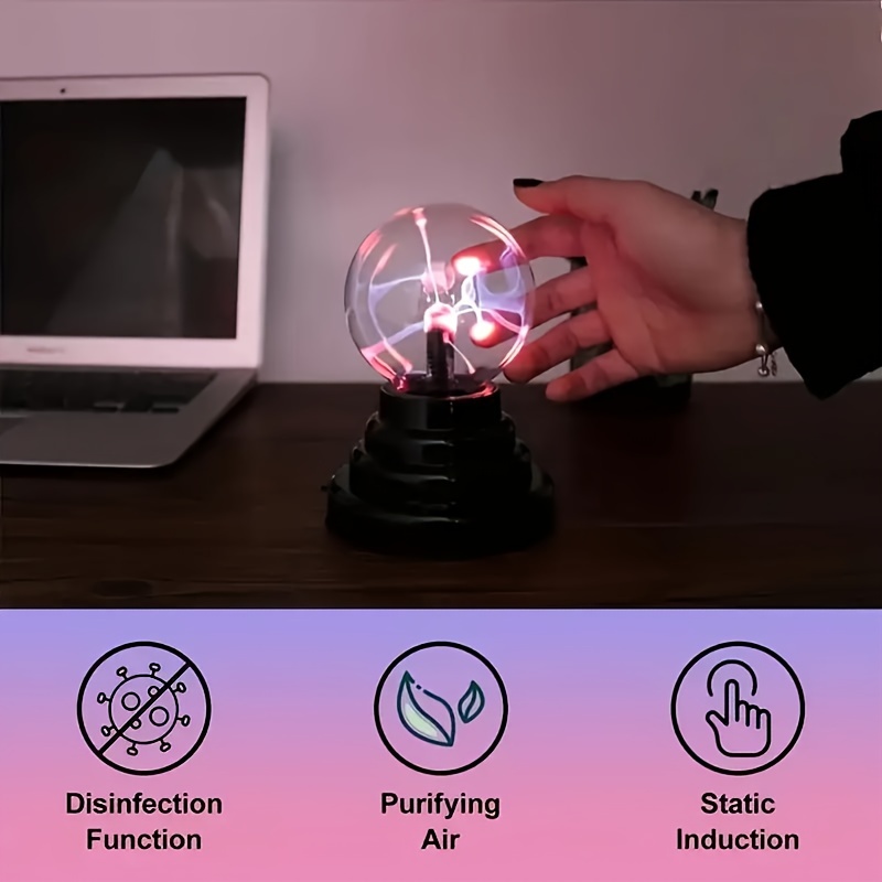 1pc plasma ball light handmade glass nebula usb powered 36v easy switch control ideal for living room halloween parties and science education no   details 9