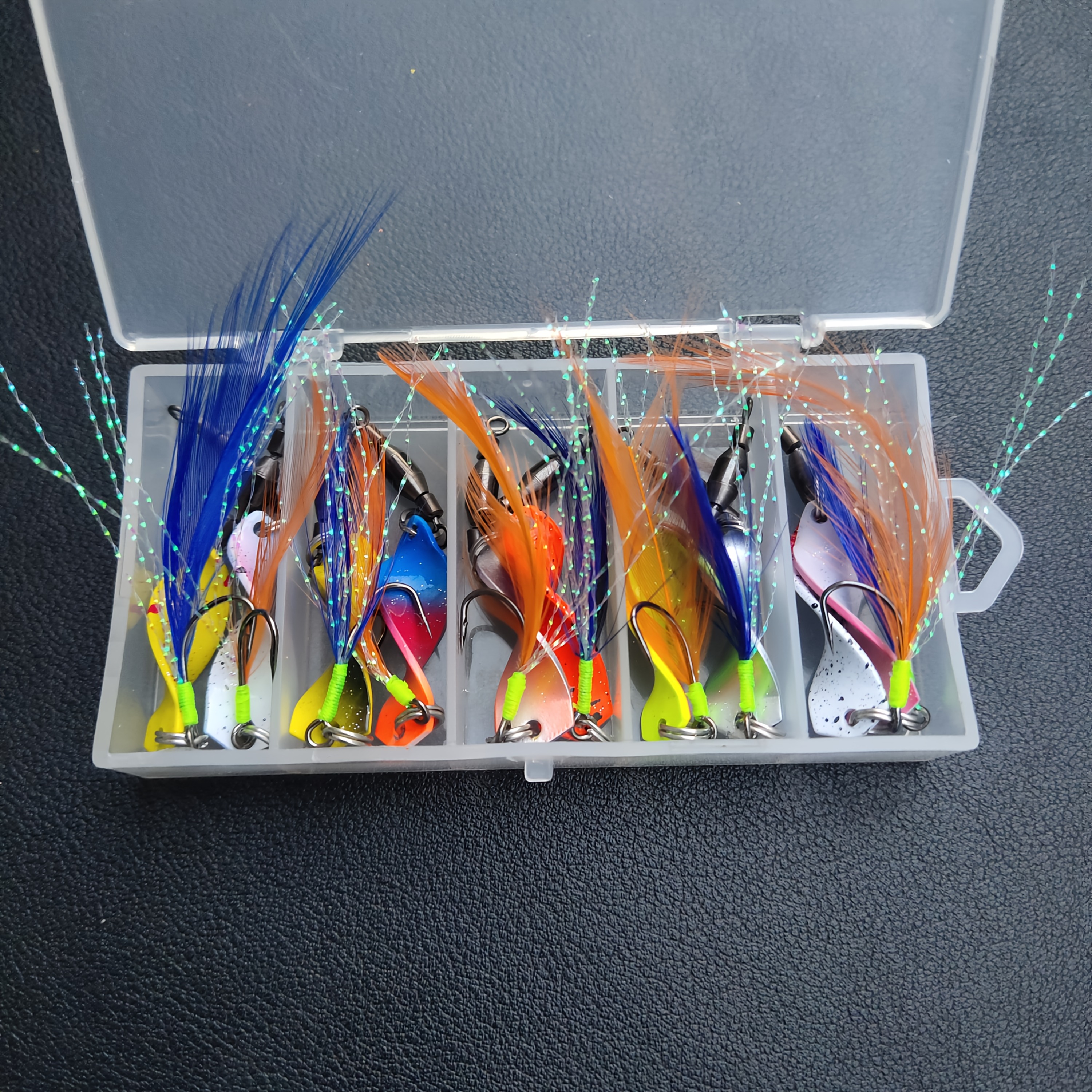 Lot de 10 leurres Pêche souples plombés - Sport & Plein air