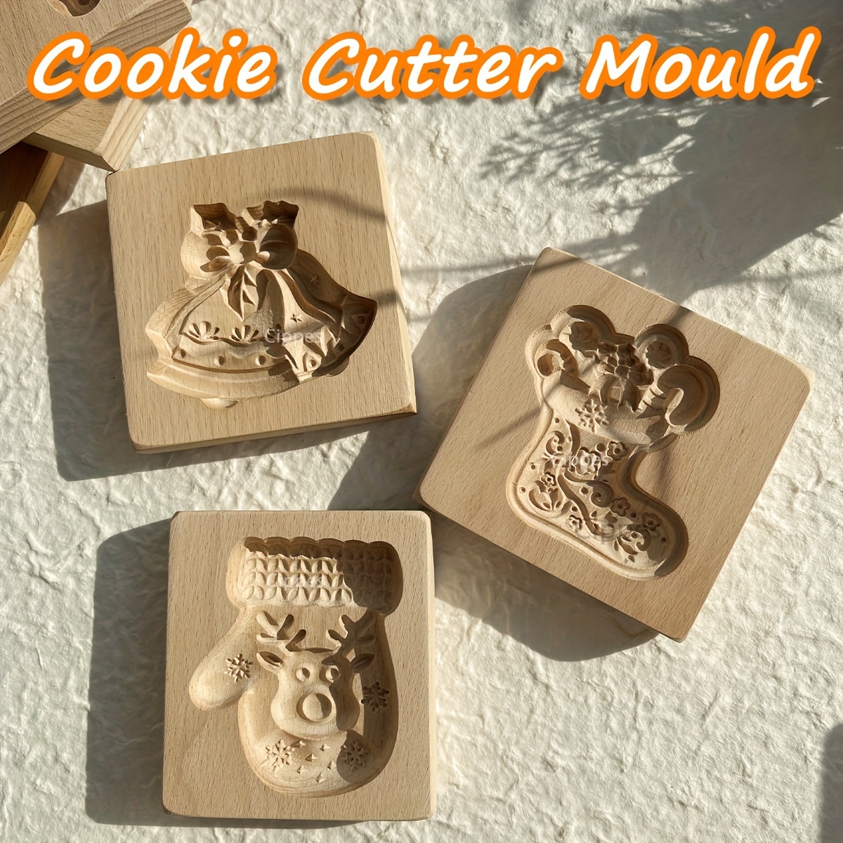 

Christmas Wooden Molds - 3d Engraved & For Diy , For Parties, Kitchen Accessories