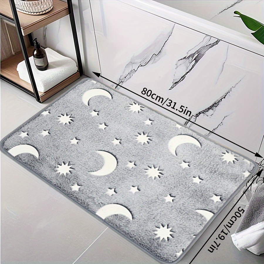 TEMU Sponge Density 25d, 1pc/-the-dark Non-slip Indoor Floor Mat, And Comfortable