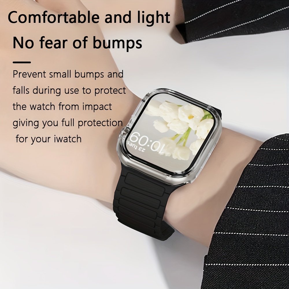 TEMU Compatible With Iwatch Ultra 2 49mm Smart Watch Case Compatible With Watch Clear Case Protective Case Ultra 9 49mm Watch Case Clear