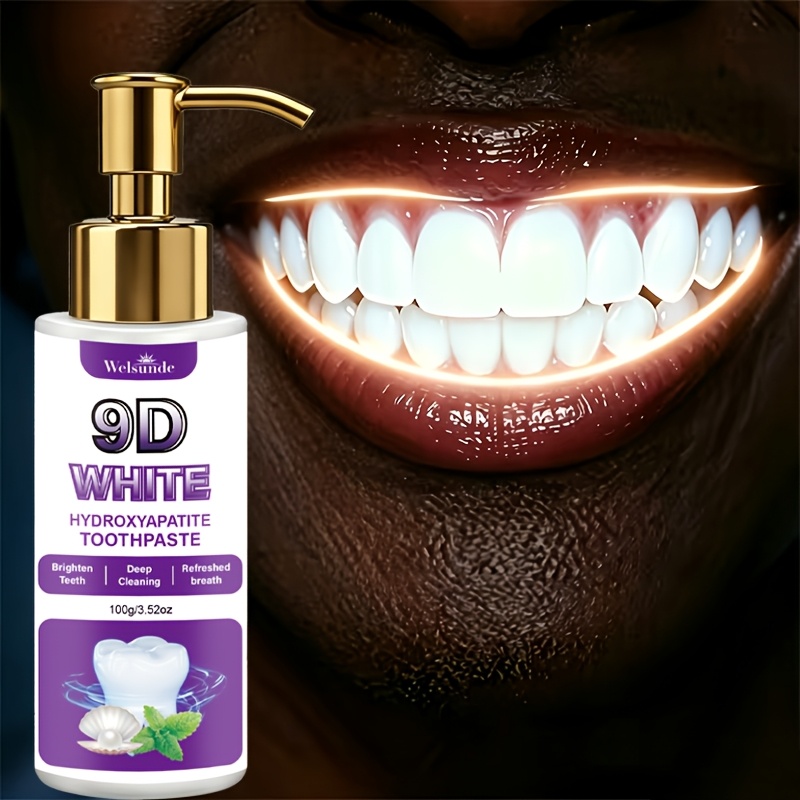 9D White Hydroxyapatite Pump Toothpaste with Probiotics