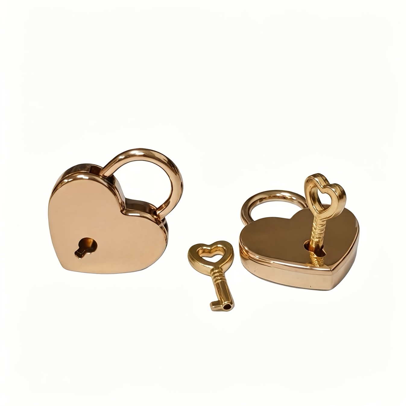 TEMU décorative de luxe de cœur " ", utilisation multi-scènes, verrou ornemental pour boîte de rangement cadeau de bijoux avec clés de cœur