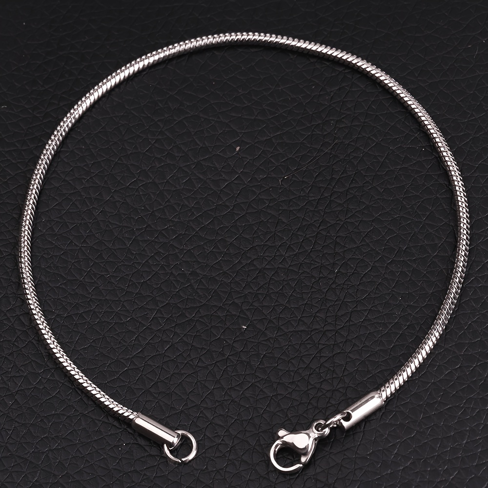 Men's Minimalist Snake Chain Stainless Steel Bracelet