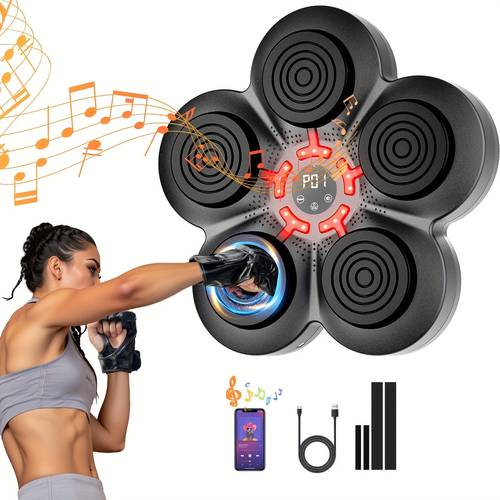 music boxing machine boxing gym equipment interactive punching trainer with boxing gloves large size wall mounted electronic boxing for adults