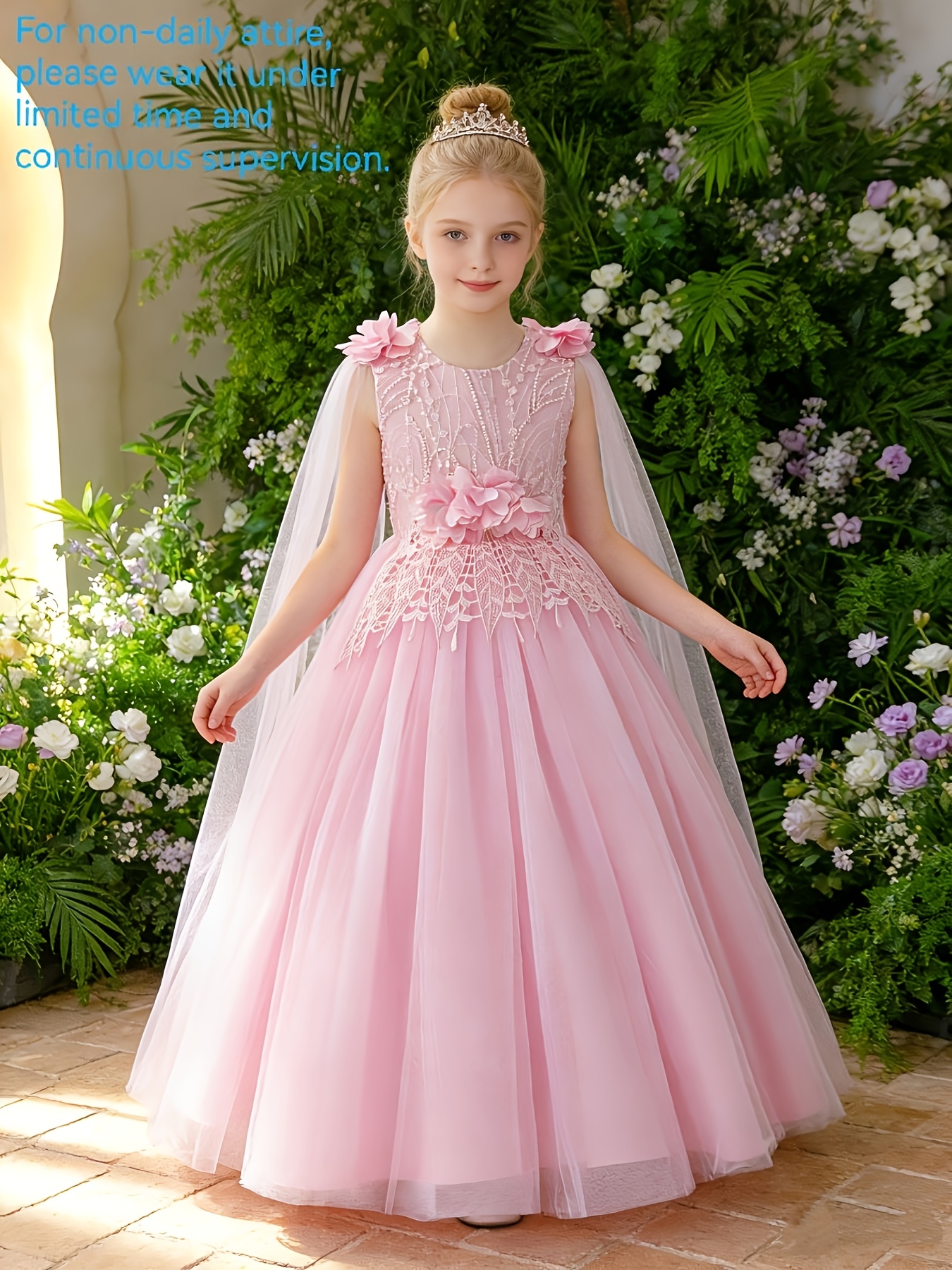light pink dress for 12 year olds inhzoy Kids Girls Chiffon Flower Girls Dress Sequins Halter Neck Bridesmaid  Wedding Evening Party Gowns Maxi Formal Dress Light Pink 12