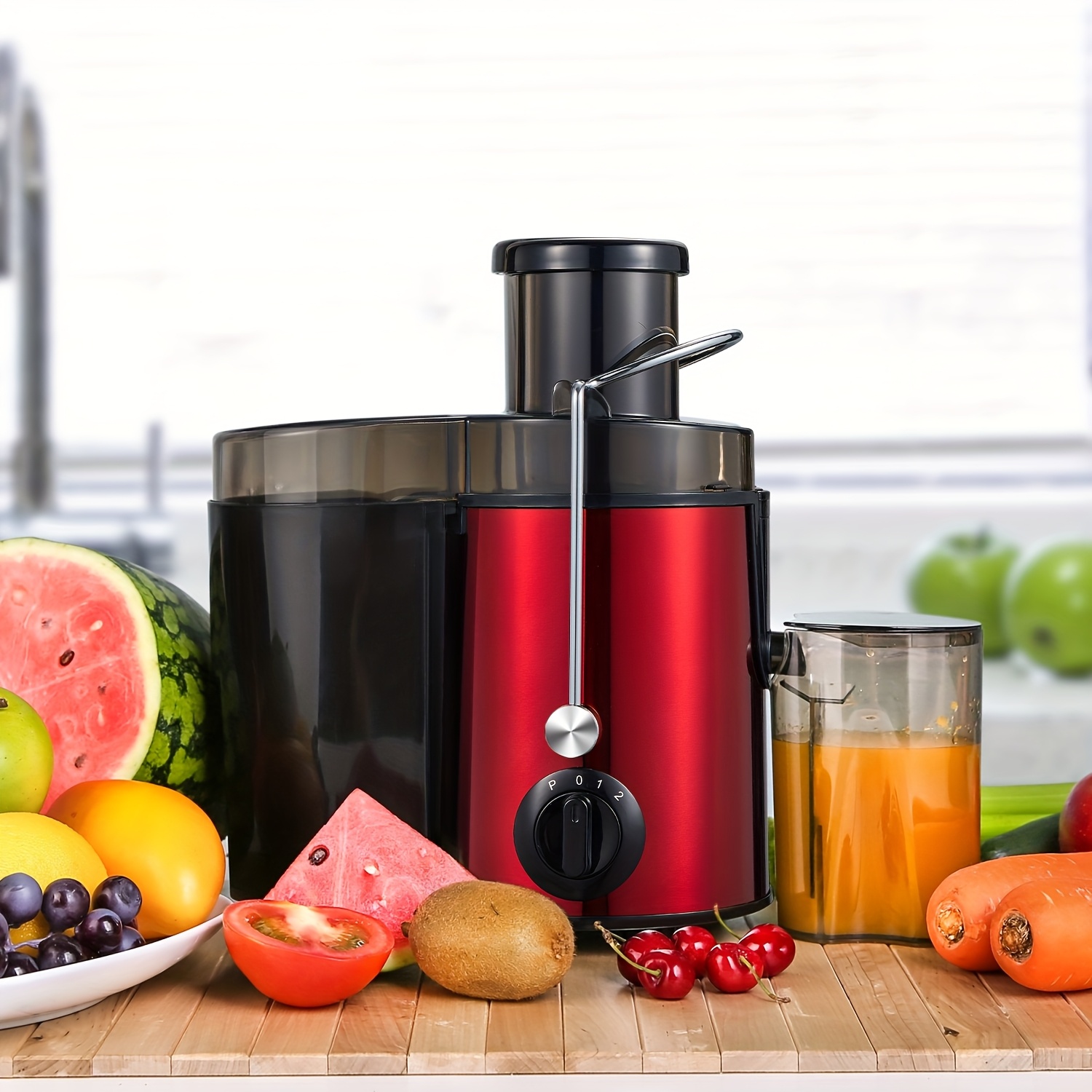 Image of Juicer Machine, 400w Juicer With Large 3"feed Chute For And Vegetables Easy To Clean, Stainless Steel Centrifugal Juicer, Non-slip Feet
