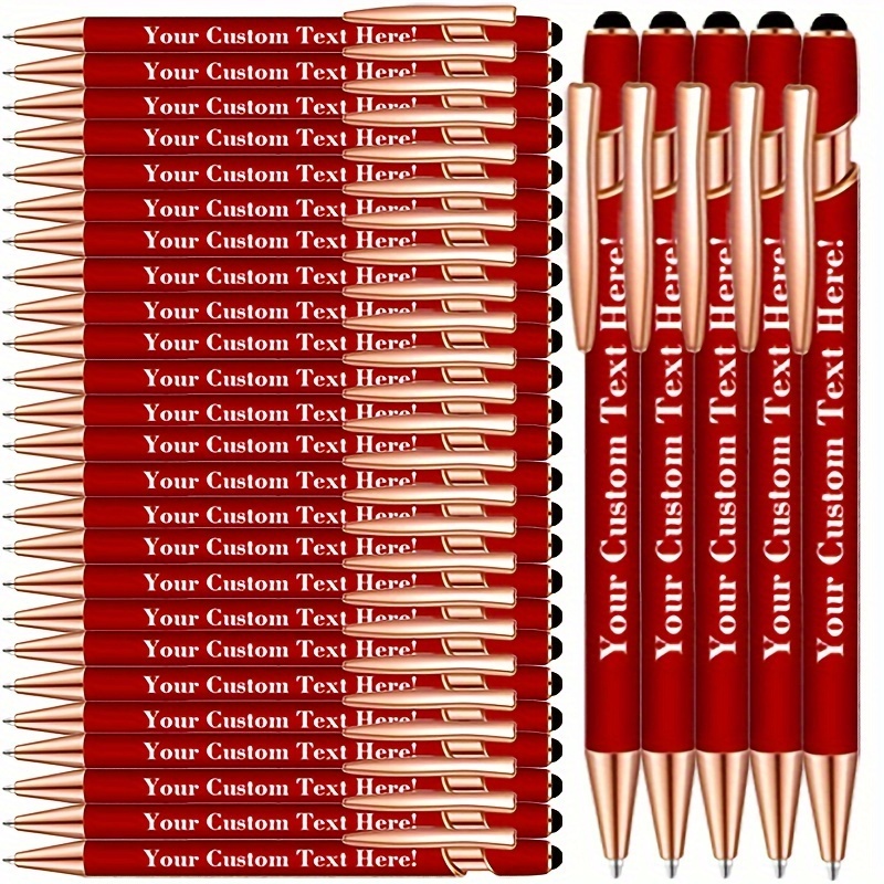 

30pcs Luxury Ballpoint Pens With Stylus Tips, , Custom Engraving - Ideal For Anniversaries, Christmas, Thanksgiving, Birthdays, Weddings & Parties