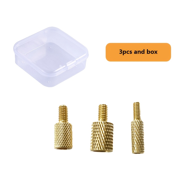 6pcs Solid Brass Gun Cleaning Rod Adapter Set