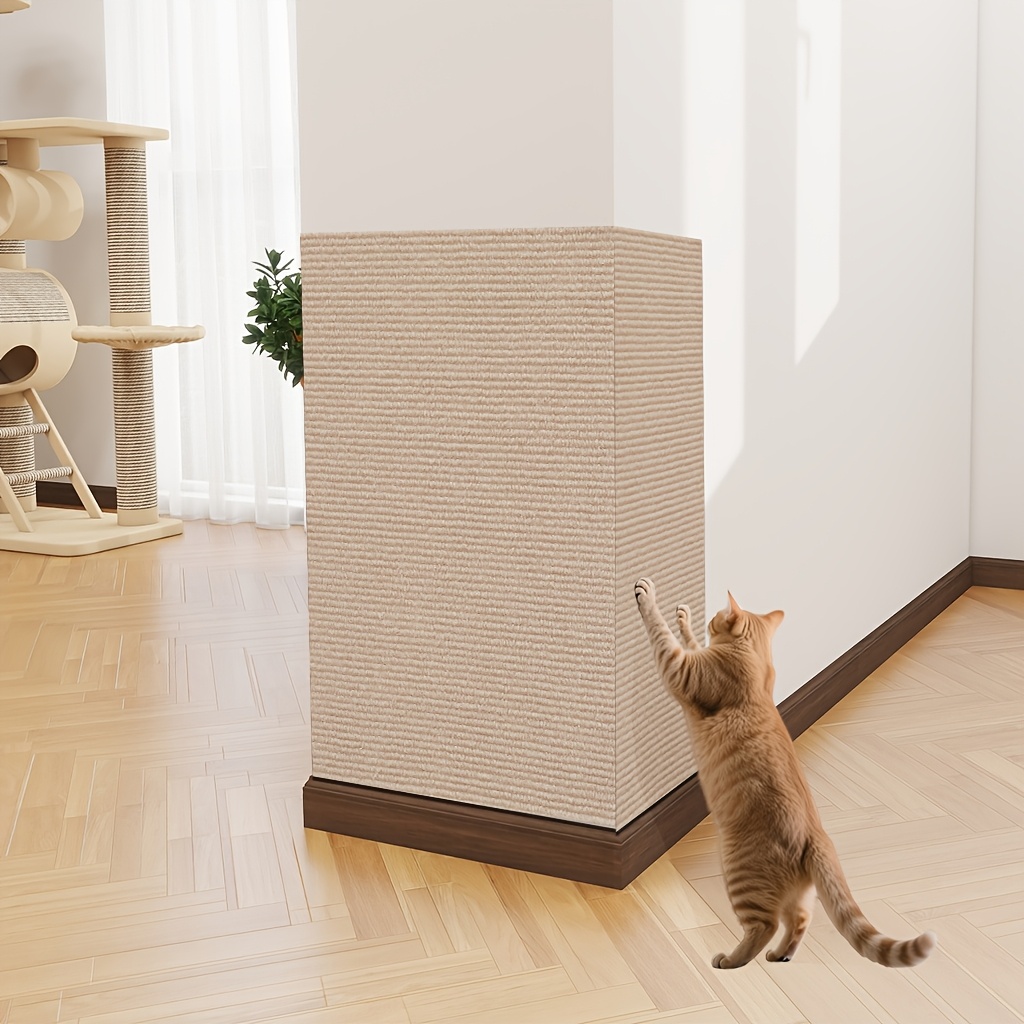 E-shop Katzenkratzbrett, selbstklebende Katzenkratzmatte/Pad, Bodenmatte: Einfach anzubringen, zu schneiden und zu reinigen. Langlebig und