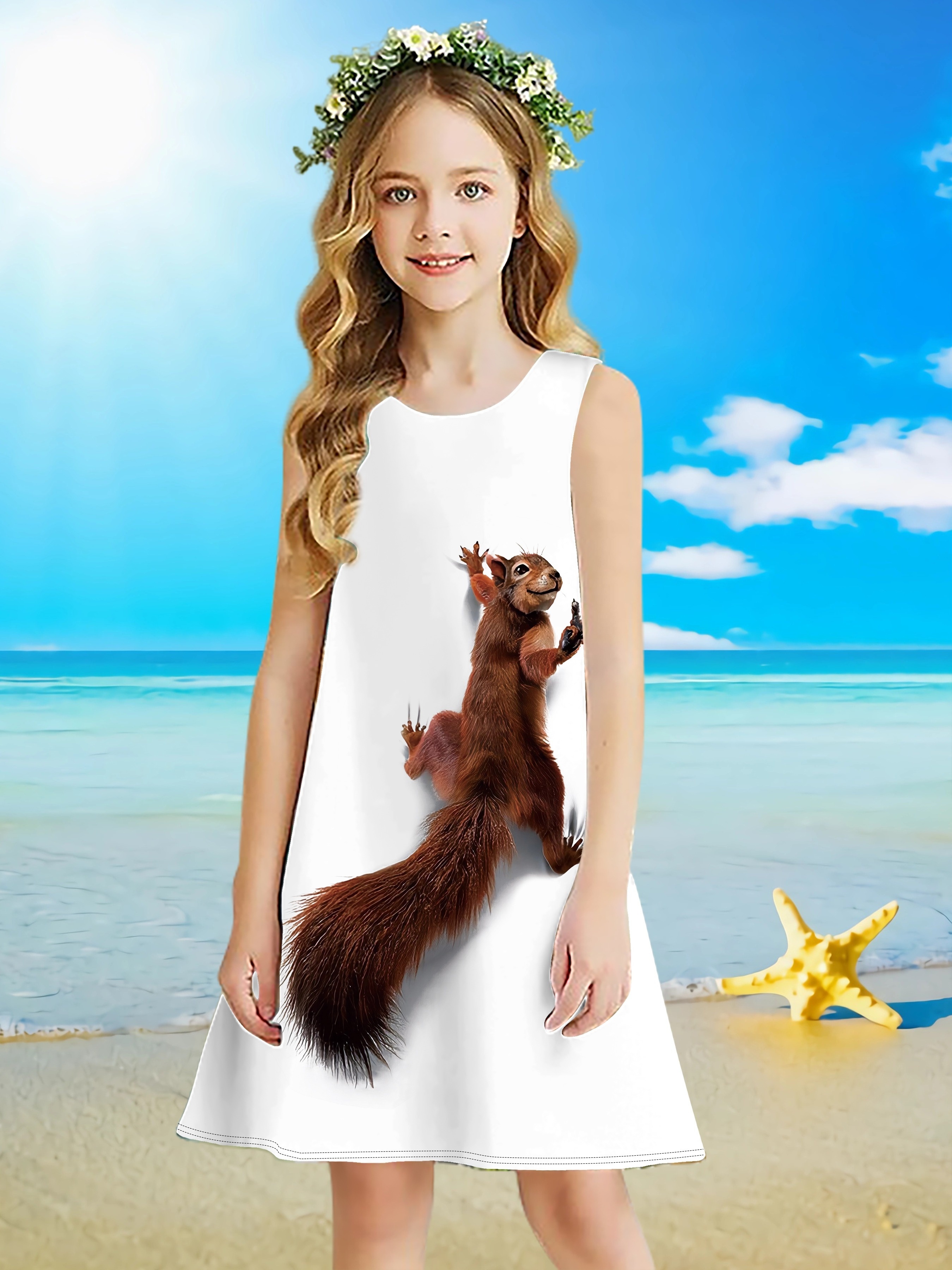 Squirrel Party Dress