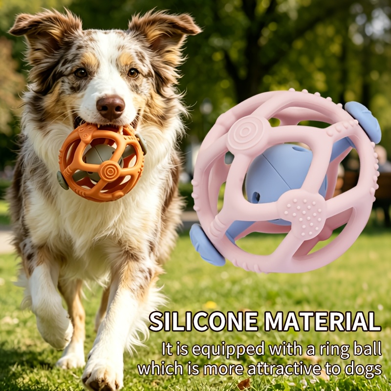 Interactive Pet Bell Ball - Bouncing, Chew-Resistant Self-Toy for Cats and Dogs, Training & Playtime Fun with Multiple Colors Available