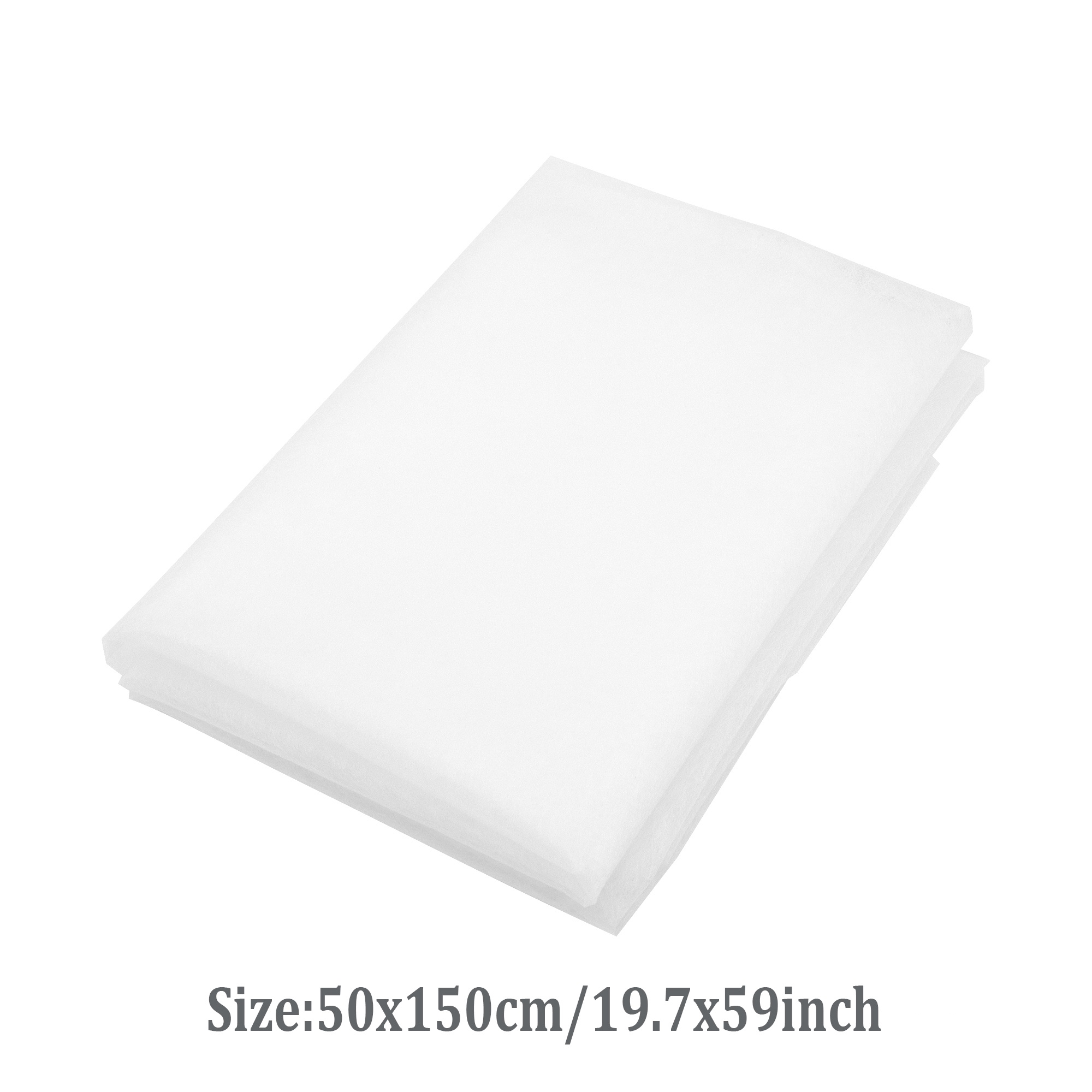 TEMU Nastro per patchwork 50x150cm facile da stirare, tessuto per cucire, interfodera, rete, imbottitura adesiva , fai da te, accessorio per la casa