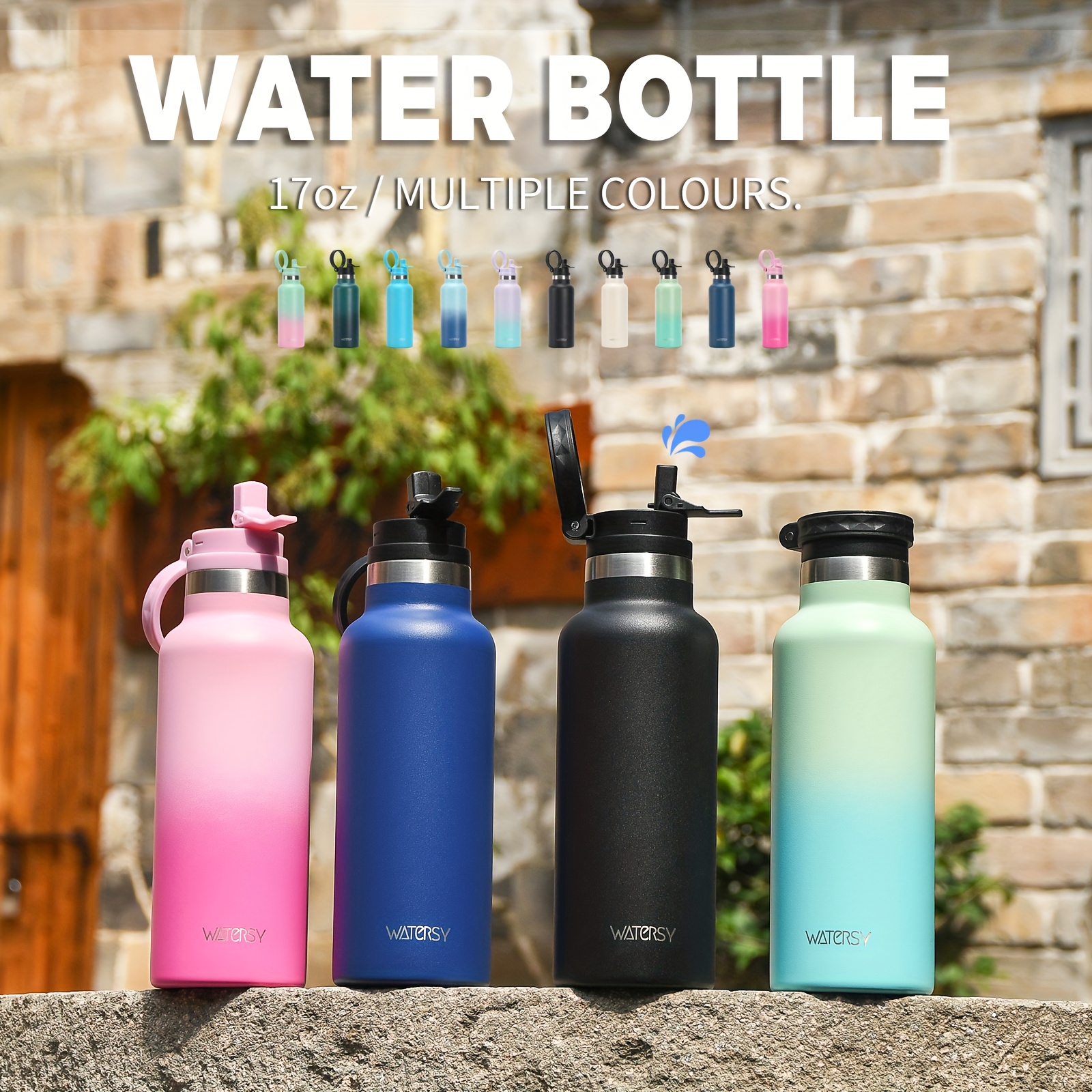 1pc stainless steel water bottle straw leakproof - Temu United Arab Emirates