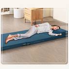 folding memory foam mattress with washable linen cover standard size zippered closure woven pattern multipurpose cushion for camping hiking and outdoor activities machine washable no electricity needed christmas present