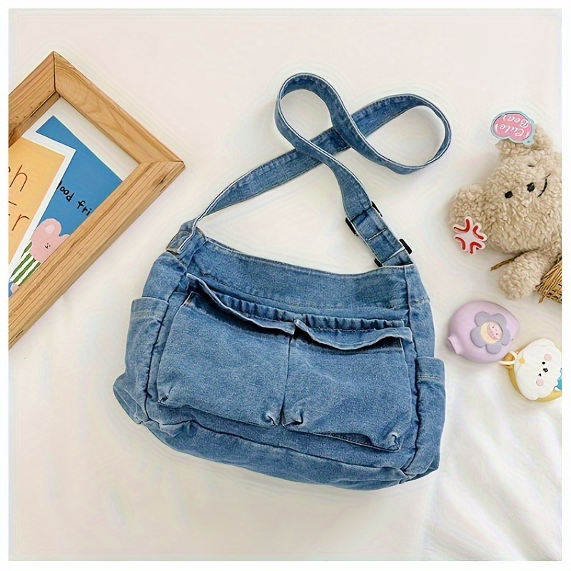 

Canvas Messenger Bag Mini Small Hobo Bag Crossbody Bag With Multiple Pockets Casual Shoulder Handbag