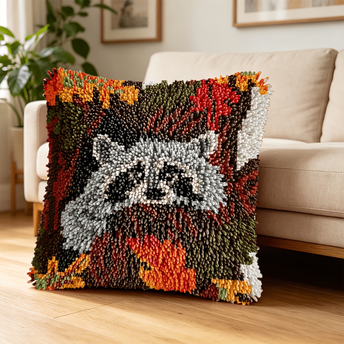 Hook Kit Forest Healing Style Raccoon Pattern