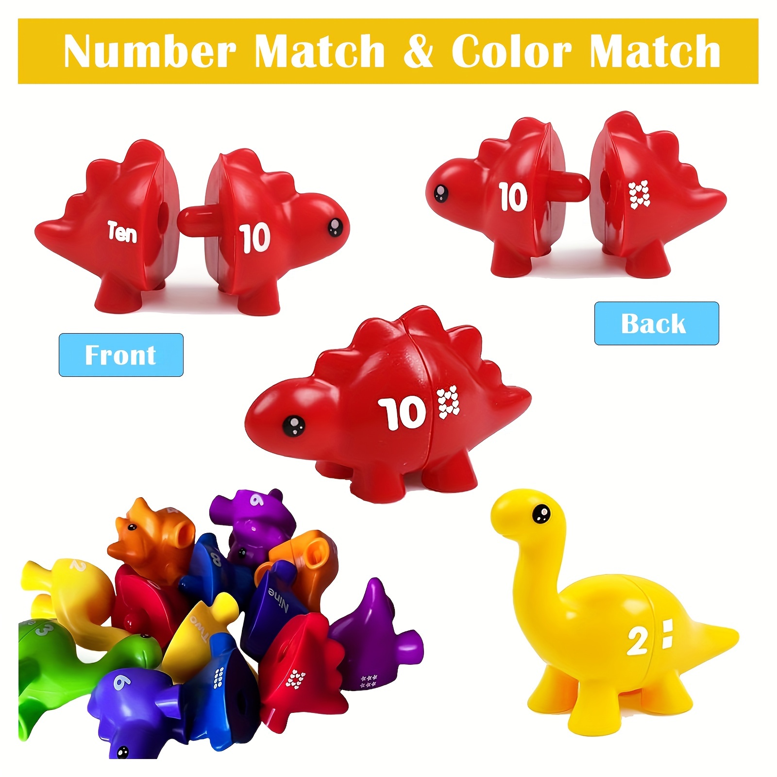 Coyban Double-Sided ABC Dinosaur Alphabet and Number Matching Toy | Educational Letter Recognition and Counting Activity, Plastic, Multicolor, Ideal for Dinosaur Themed Parties and Gifts 28 Coyban Double-Sided ABC Dinosaur Alphabet and Number Matching Toy | Educational Letter Recognition and Counting Activity, Plastic, Multicolor, Ideal for Dinosaur Themed Parties and Gifts
