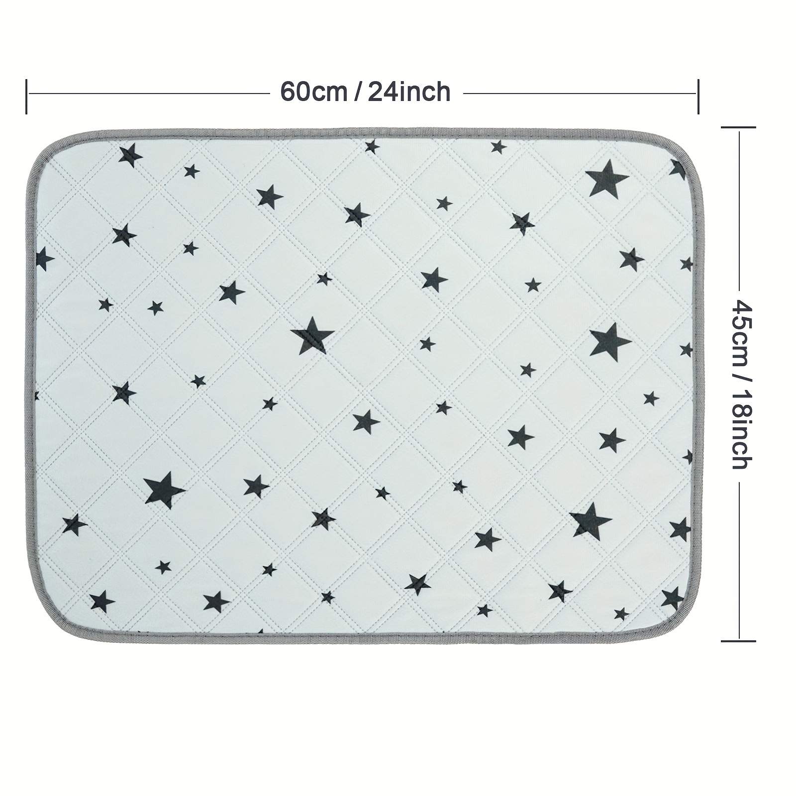star patterned washable dog   pad leakproof absorbent training mat for puppies cats reusable pet urine barrier non slip for car seats sofas Product details 1