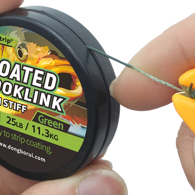 

5m Carp Fishing Line Coatde Hooklink Semi Easy To Strip Coating Braid Hooklink 15/25/35lb For Carp Fishing Hair Rig Tackle