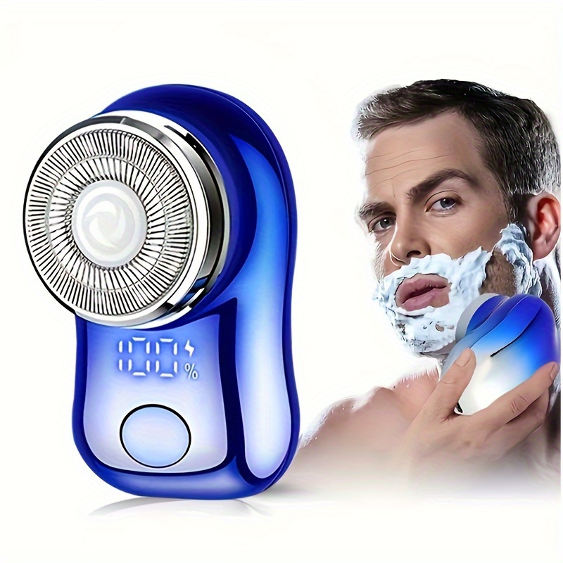 

Compact Men's Electric Shaver - Usb Rechargeable, Wet/dry Use, Detachable Blade Cover, Cordless Design For Travel