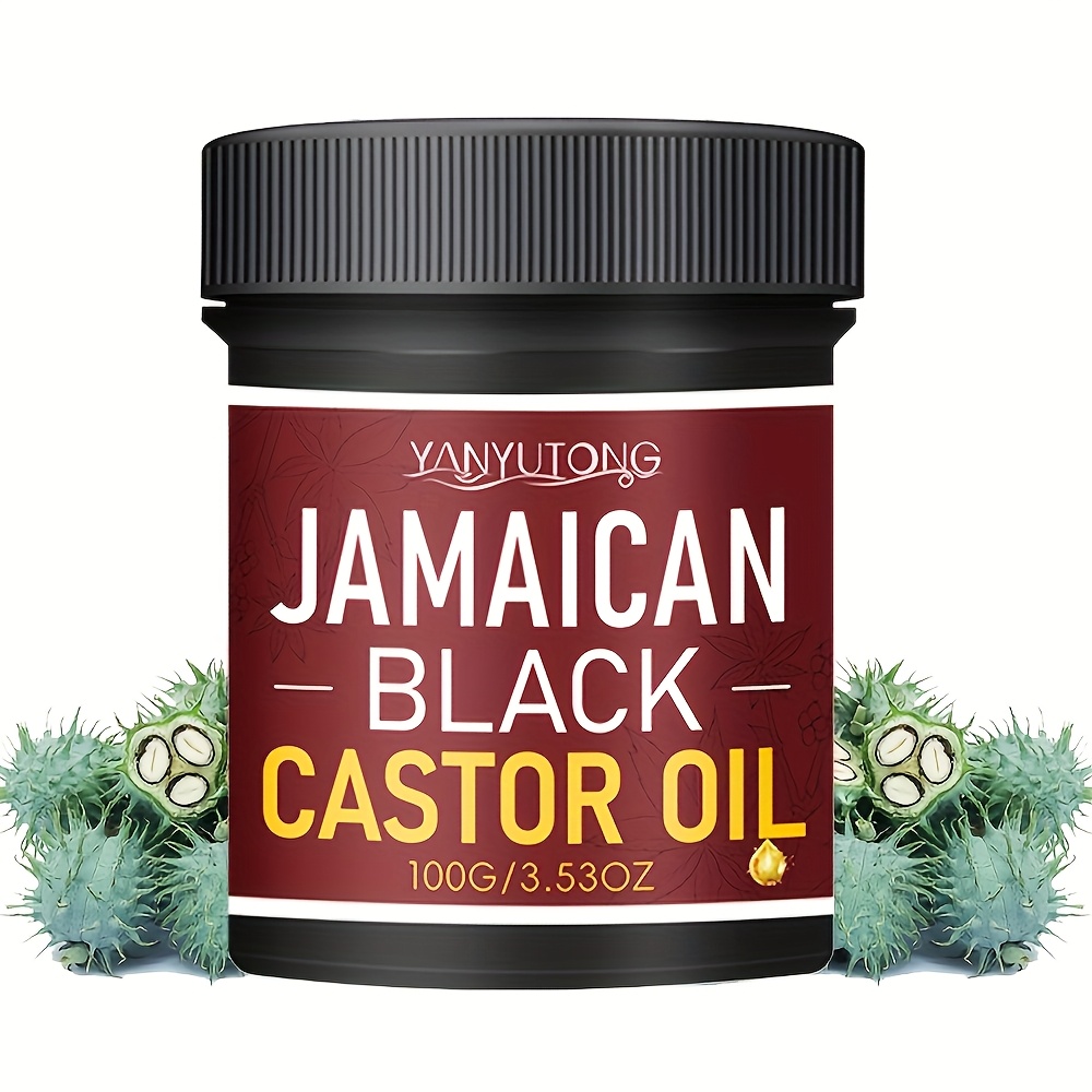 TEMU Black Castor Oil Hair Care - Pure Cold Pressed, Moisturizing Hair And Scalp, Hair Stronger And , Suitable For Normal Hair