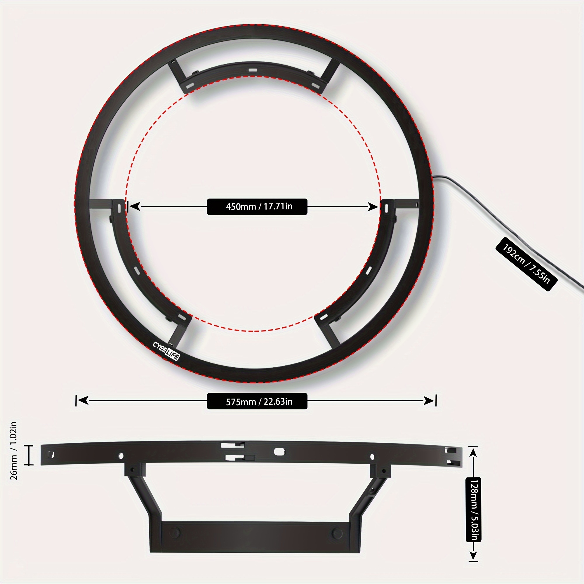 Cyeelife 360 Dartboard Light Stand LED