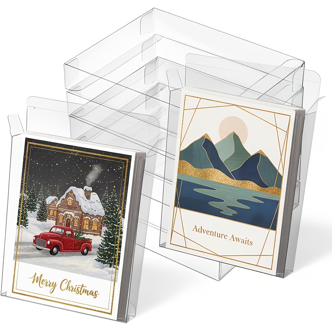 gift box with clear lid sold on Temu United States