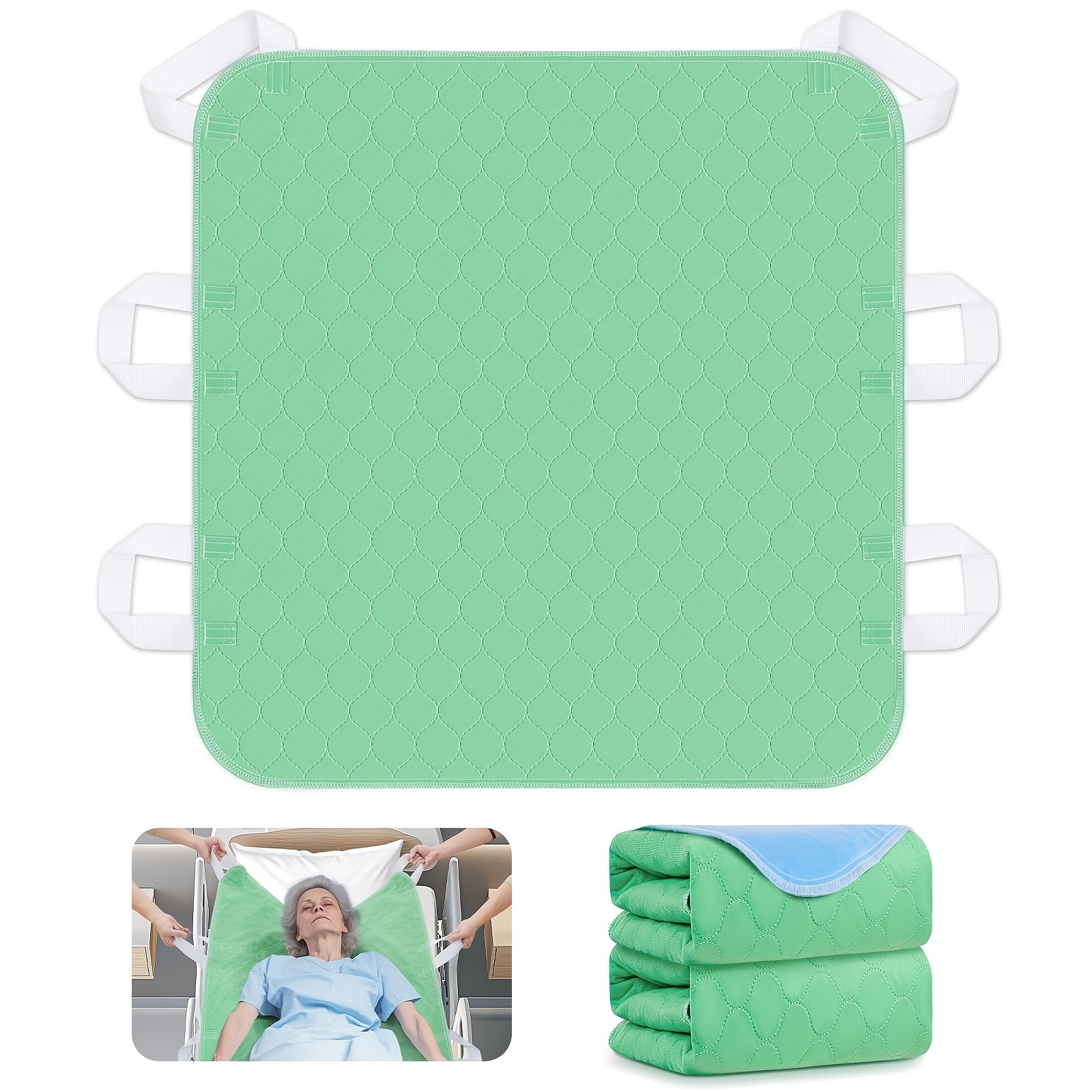 2pcs Washable Mattress With Sturdy Handles, Reusable Mattress, Suitable For Seniors, Adults, Bedroom, Positioning Transfer Board Mattress, 34x36 Inches