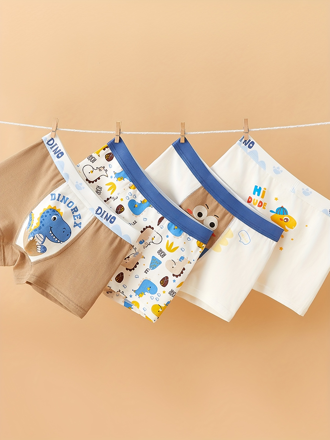 pièces cu s dinosaure mignonnes garçons élastiques Temu - Main Image