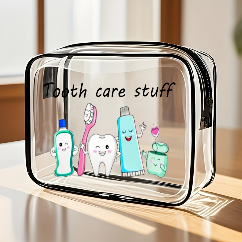 TEMU Women' Multi-functional Zipper Pouch - Lightweight Suitable For Travel, & Daily Use | Portable Makeup Organizer, Toiletry Case, Pencil Holder |