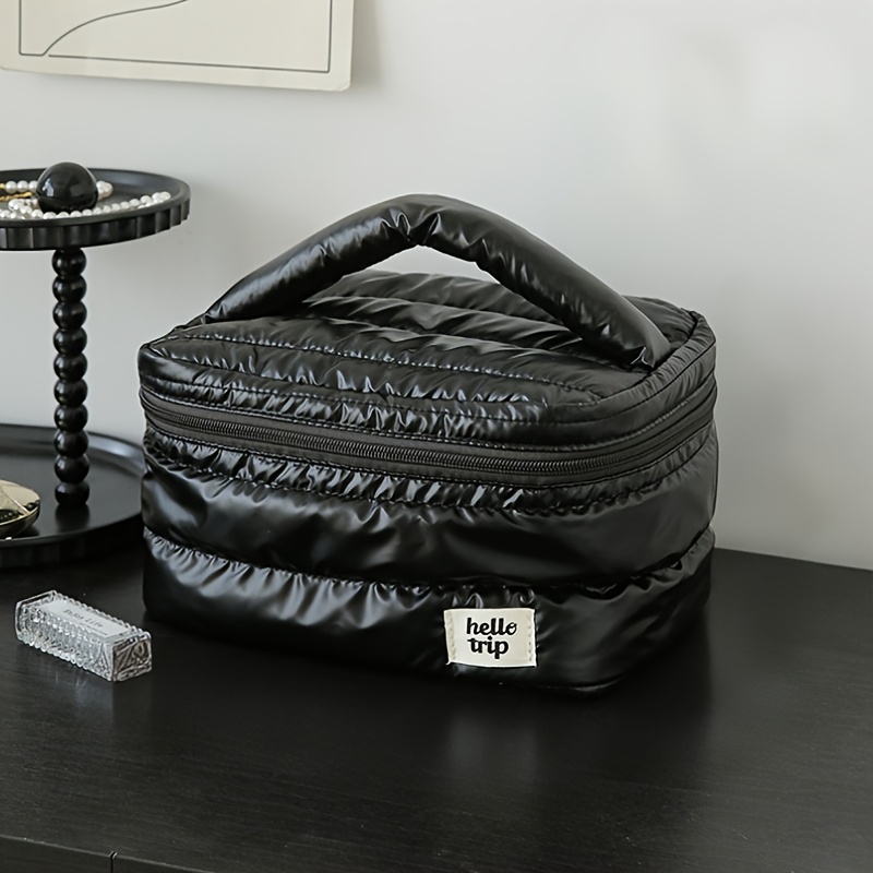 TEMU Borsa portaoggetti portatile di grande capacit� per cosmetici e prodotti per della pelle, beauty case a forma di nuvola, borsa da trucco