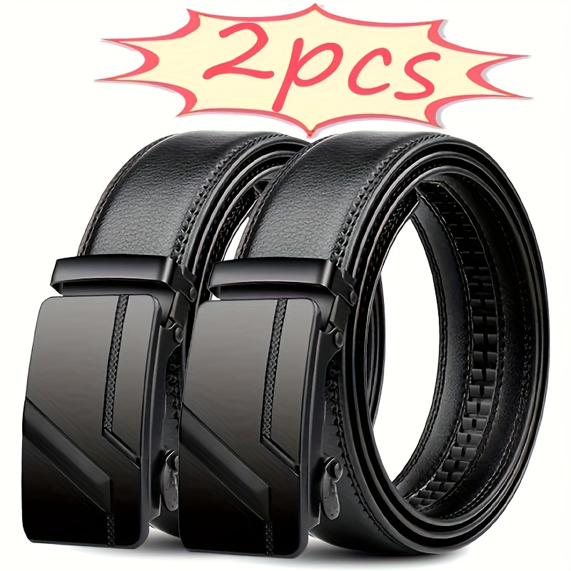 Men's Belts with Automatic Buckles Business Style