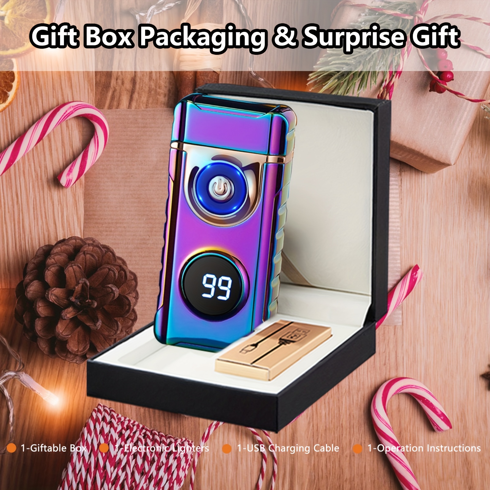 electronic rechargeable cigarette lighter Spark 4A Power Supply Electric Lighter Gifts for Men,