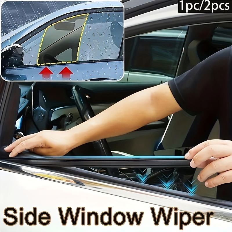 

1pc/2pcs Dual Rubber Car Side Window Wipers - Left Hand Rain Blades For , Fits Driver & Windows Car Snow Scraper