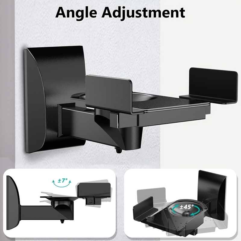 Black Wall Mount Universal Stereo Speaker Bracket