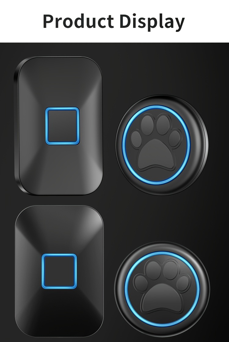 Wireless Dog Door Bell Potty Training Go Outside Light Touch Temu