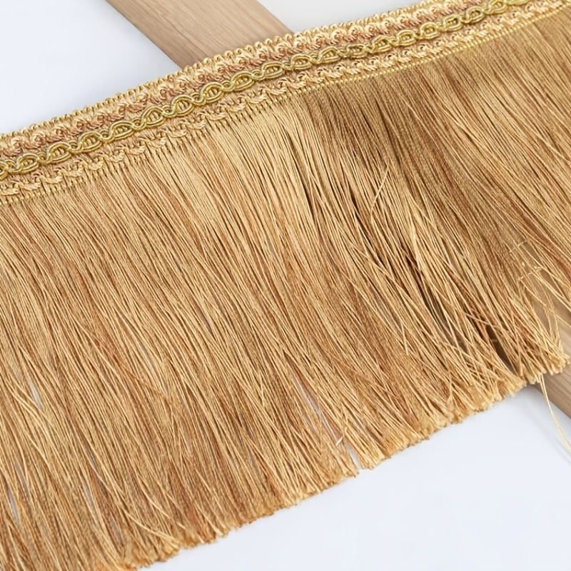 TEMU Dentelle à pompons dragon épaisse et stylée de 180 cm avec de grands pompons, franges de luxe de 16 cm de large, accessoires décoratifs DIY pour