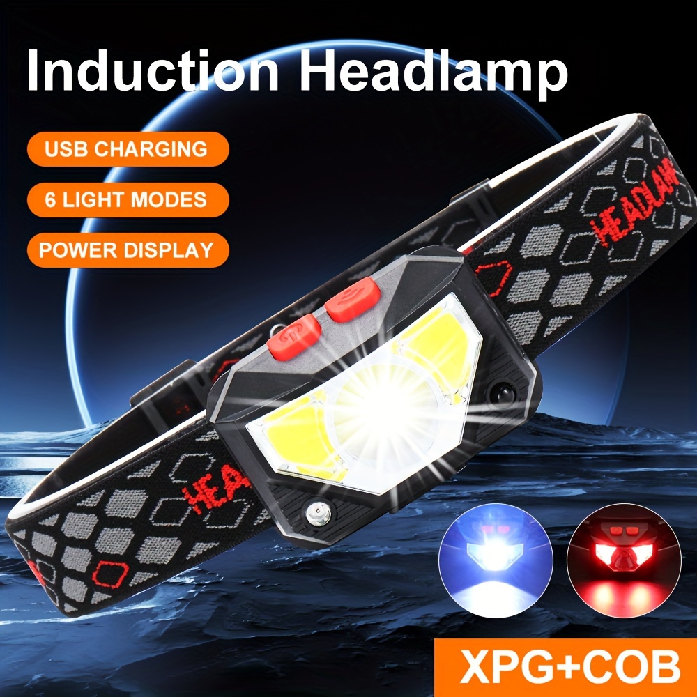 1pc Xhp360 High Power High Lumens Led Headlamp Usb Rechargeable Head Lamp  With 4 Modes Zoomable Waterproof Head Light With Power Bank Function For  Fishing Camping Hiking Cycling