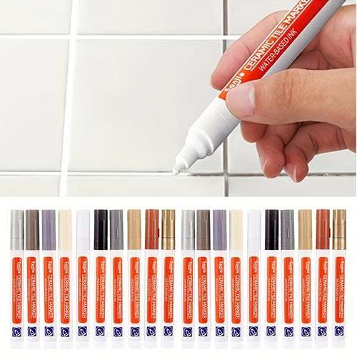 1 tile marker grout grout pen wall seam pen 12 colors white aesthetic seam pen suitable for tile floors bathroom seam repair tool