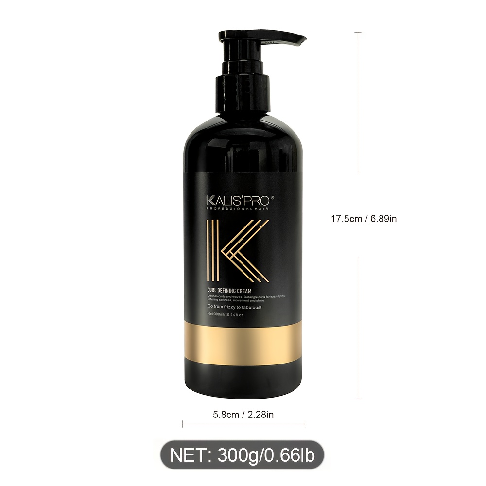 Crème de stylage pour boucles pour hommes, 300 ml/10.14 oz, améliore, hydrate et contrôle les frisottis avec une tenue douce et longue durée | Formule non irritante pour cheveux bouclés - Fournitures quotidiennes pour étudiants
